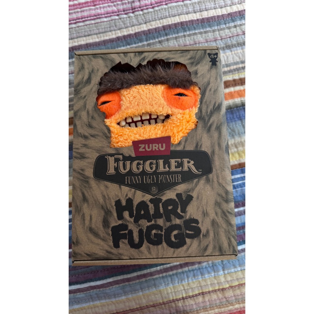 Zuru Fuggler Funny Ugly Monster Hairy Fuggs Munch-Mono-Orange Plush Toy 15727M